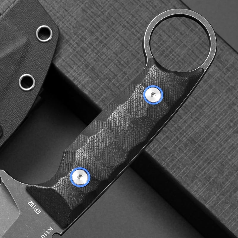 Eafengrow EF152 Fixed Blade Knife K110 Steel Blade G10 Handle Full Tang EDC Tool Knife for Outdoor Working Camping Hiking - Image 5